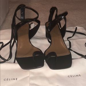 celine sandals toe ring